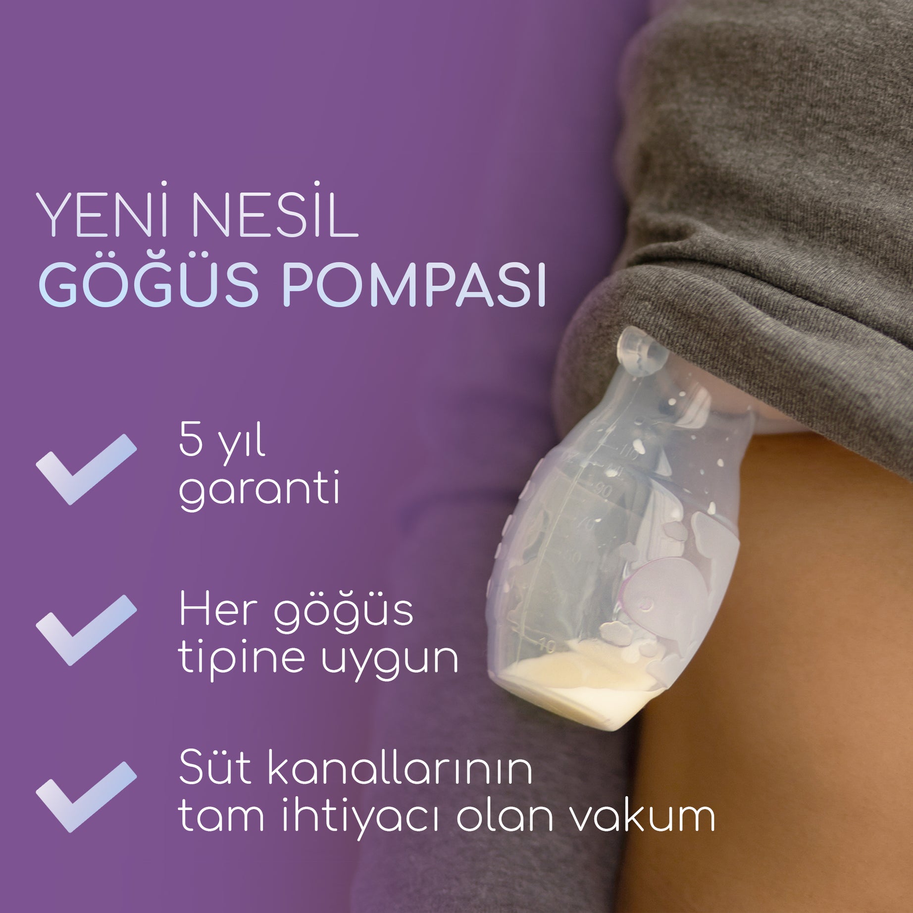 MOCHi Göğüs Pompası (120 mL / 4 Oz)