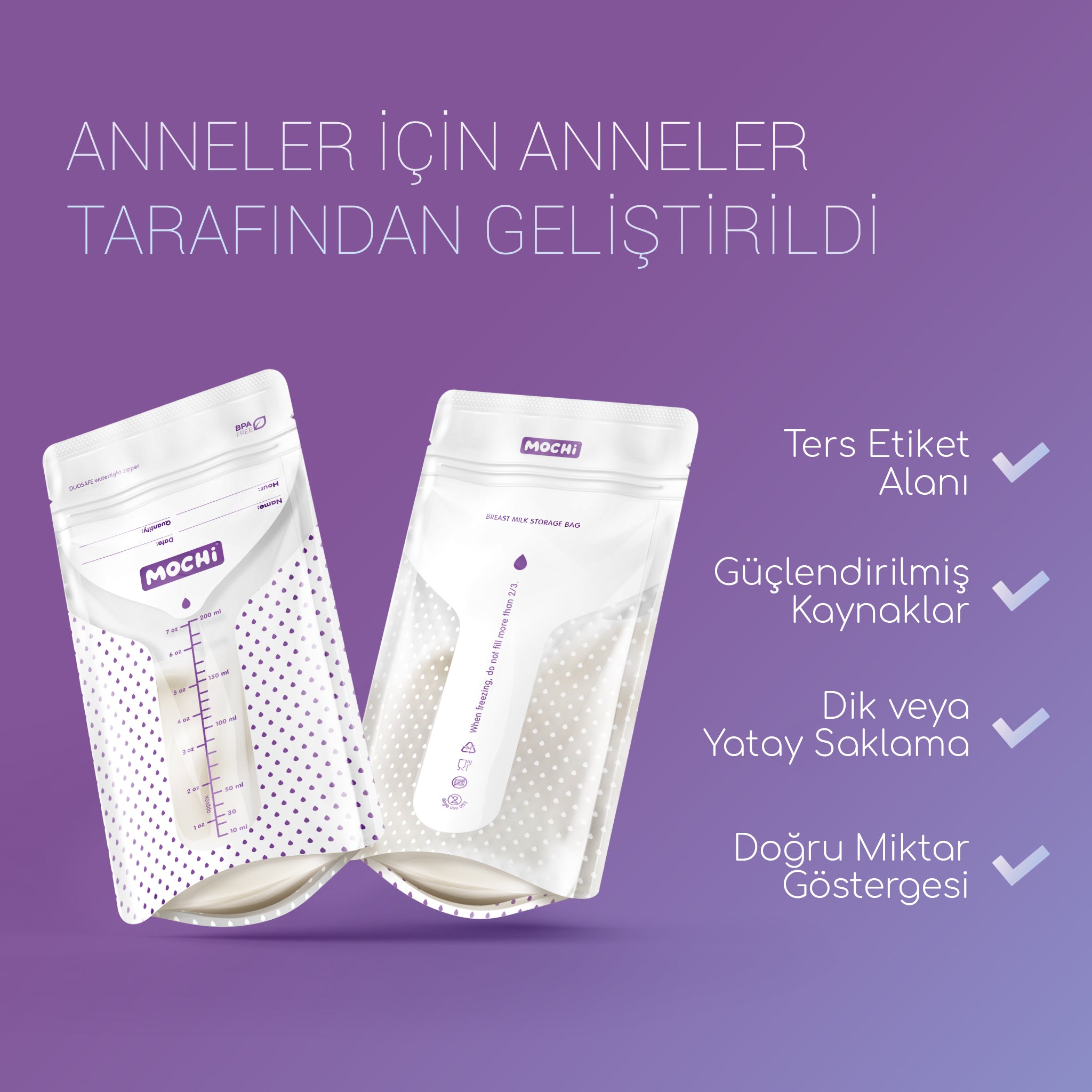 MOCHi - Anne Sütü Saklama Poşeti