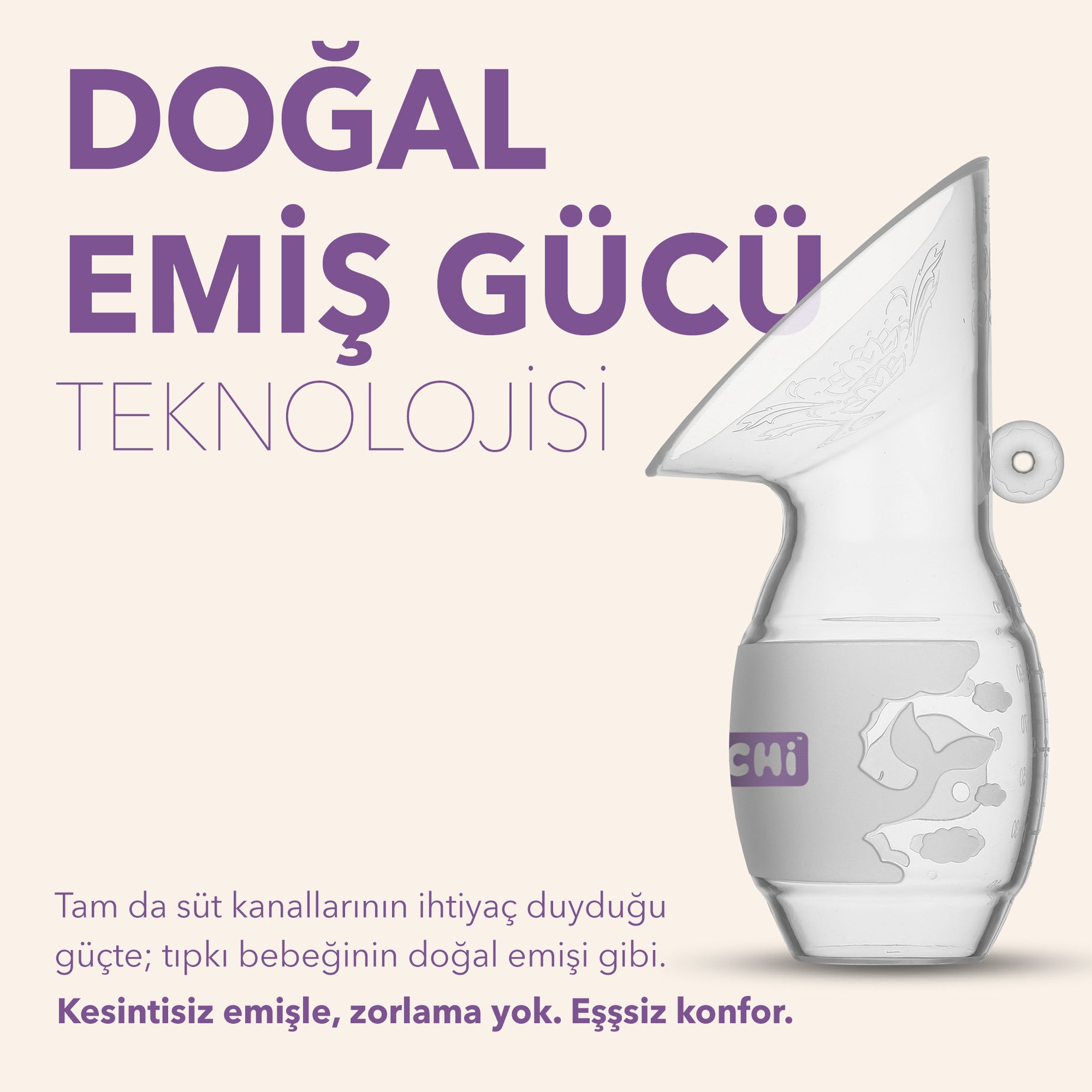 MOCHi Göğüs Pompası (120 mL / 4 Oz)