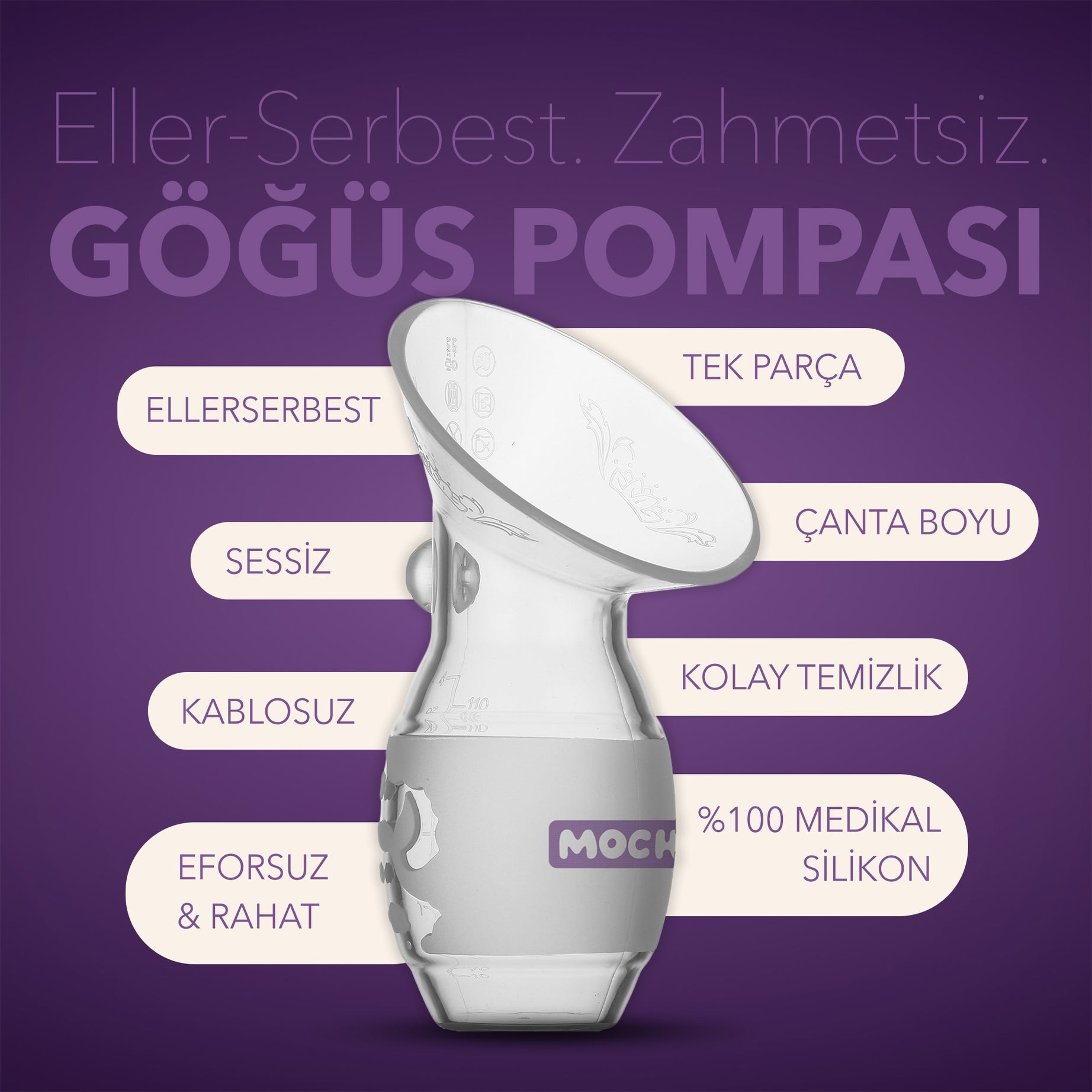 MOCHi Göğüs Pompası (120 mL / 4 Oz)