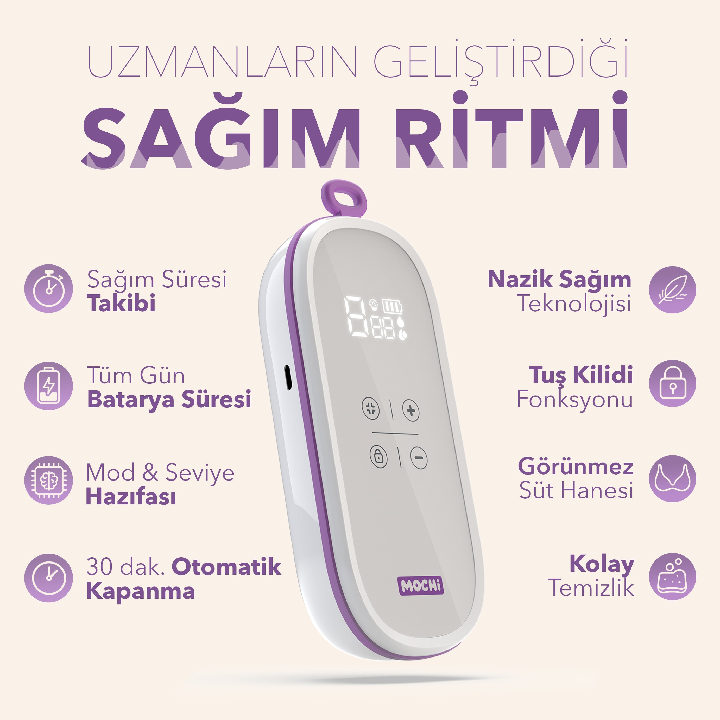 MOCHi MOMentum Duo Eller Serbest Göğüs Pompası