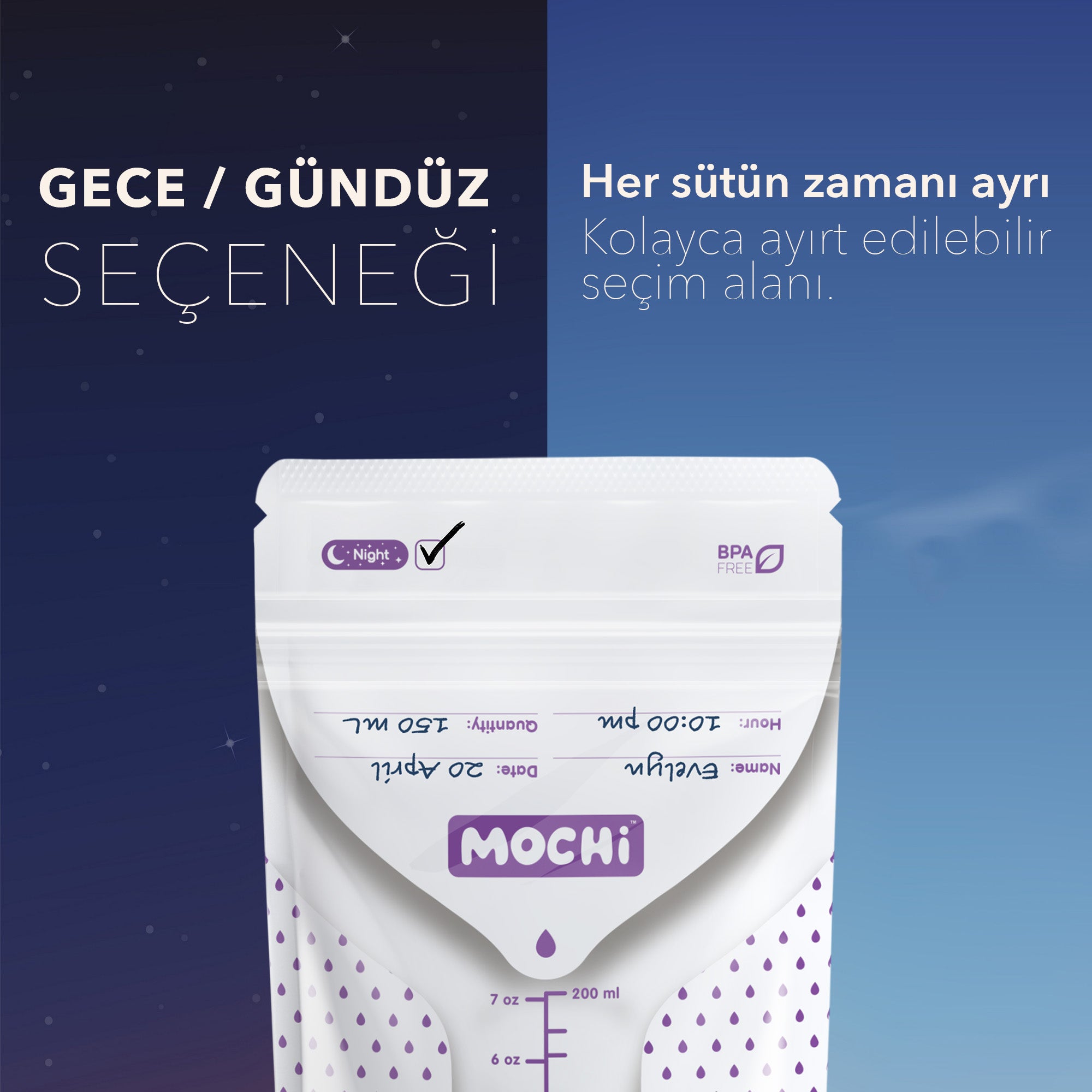 MOCHi - Anne Sütü Saklama Poşeti